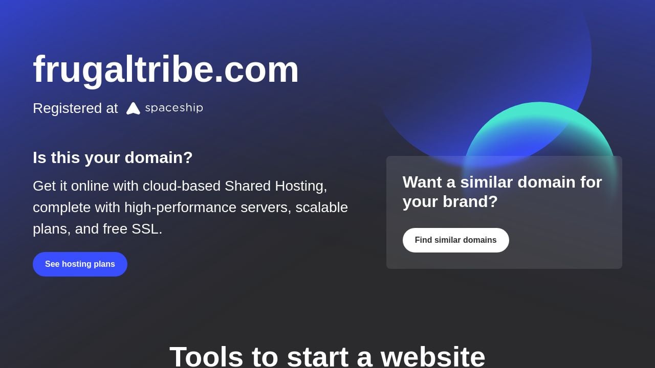 Screenshot of Frugaltribe.com