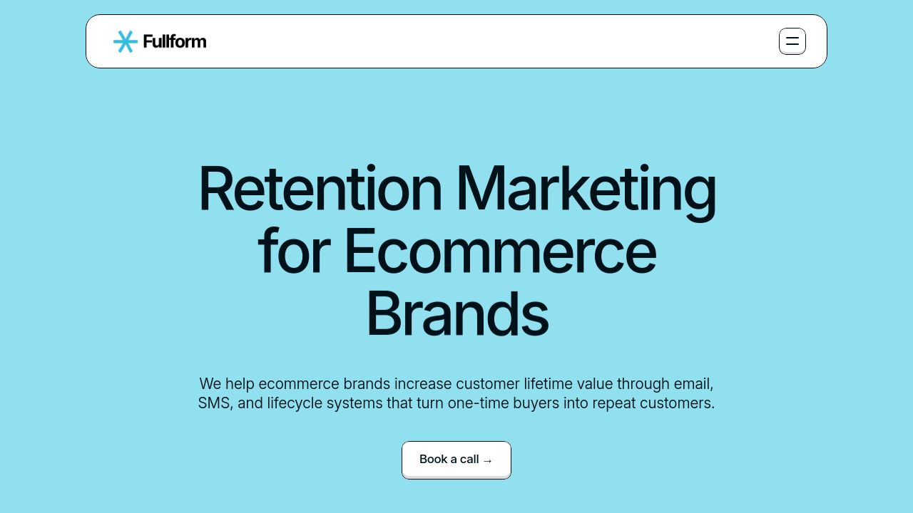 Screenshot of Fullform.agency