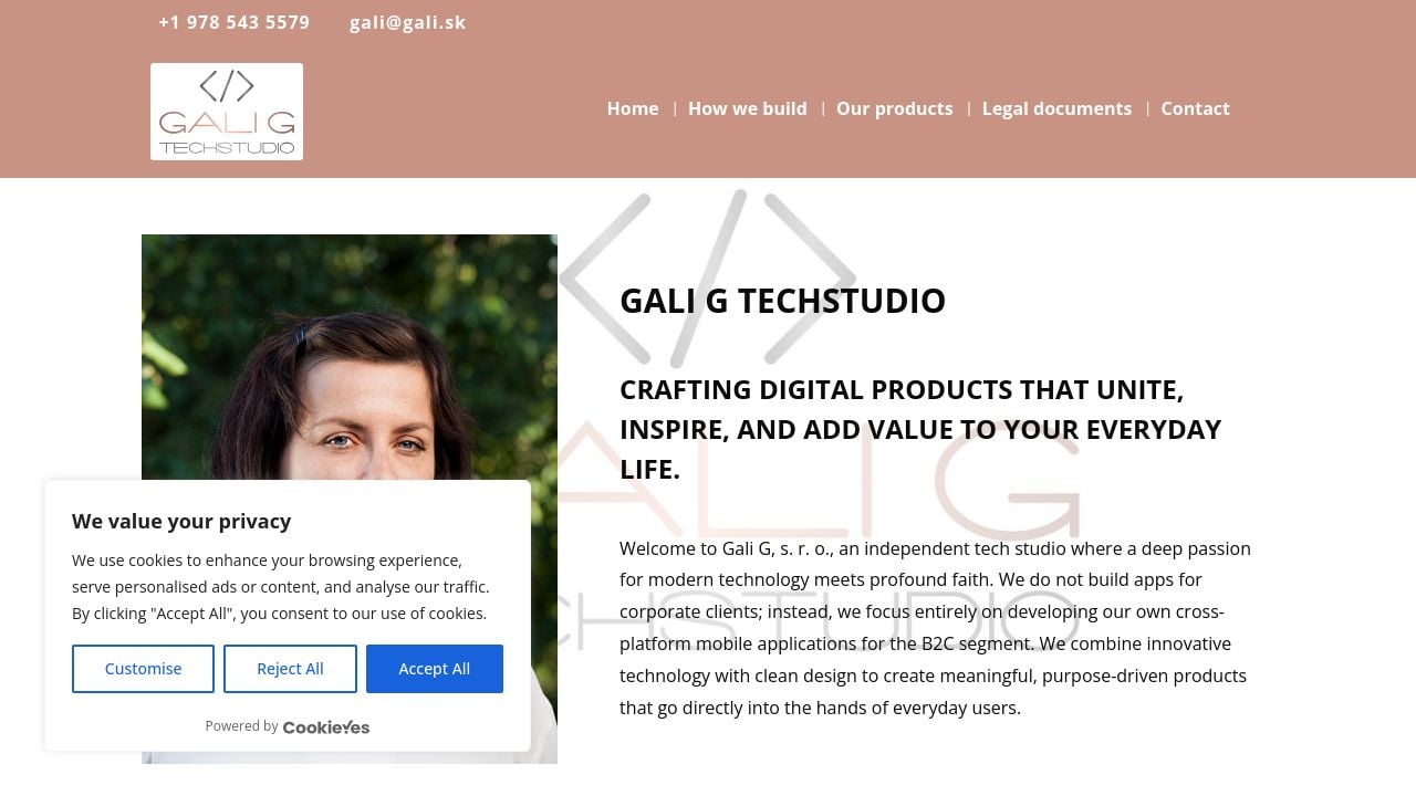 Screenshot of Gali.sk