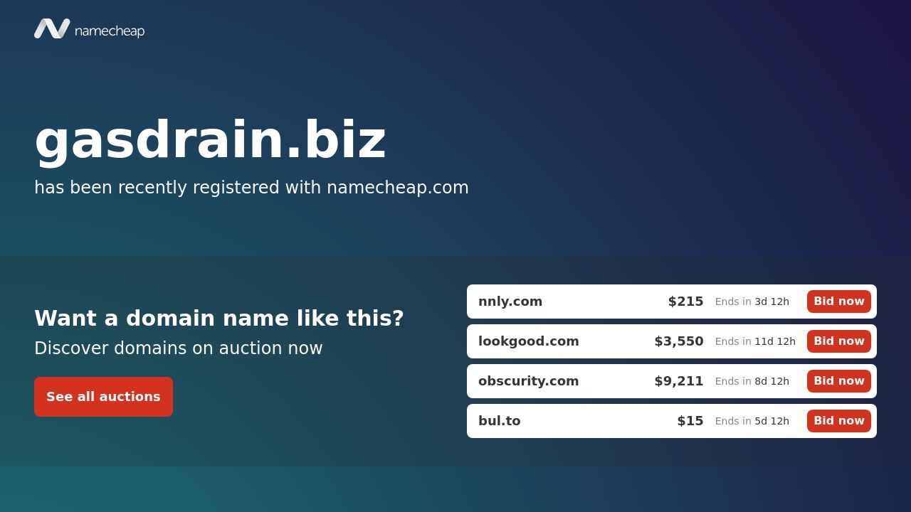 Screenshot of Gasdrain.biz