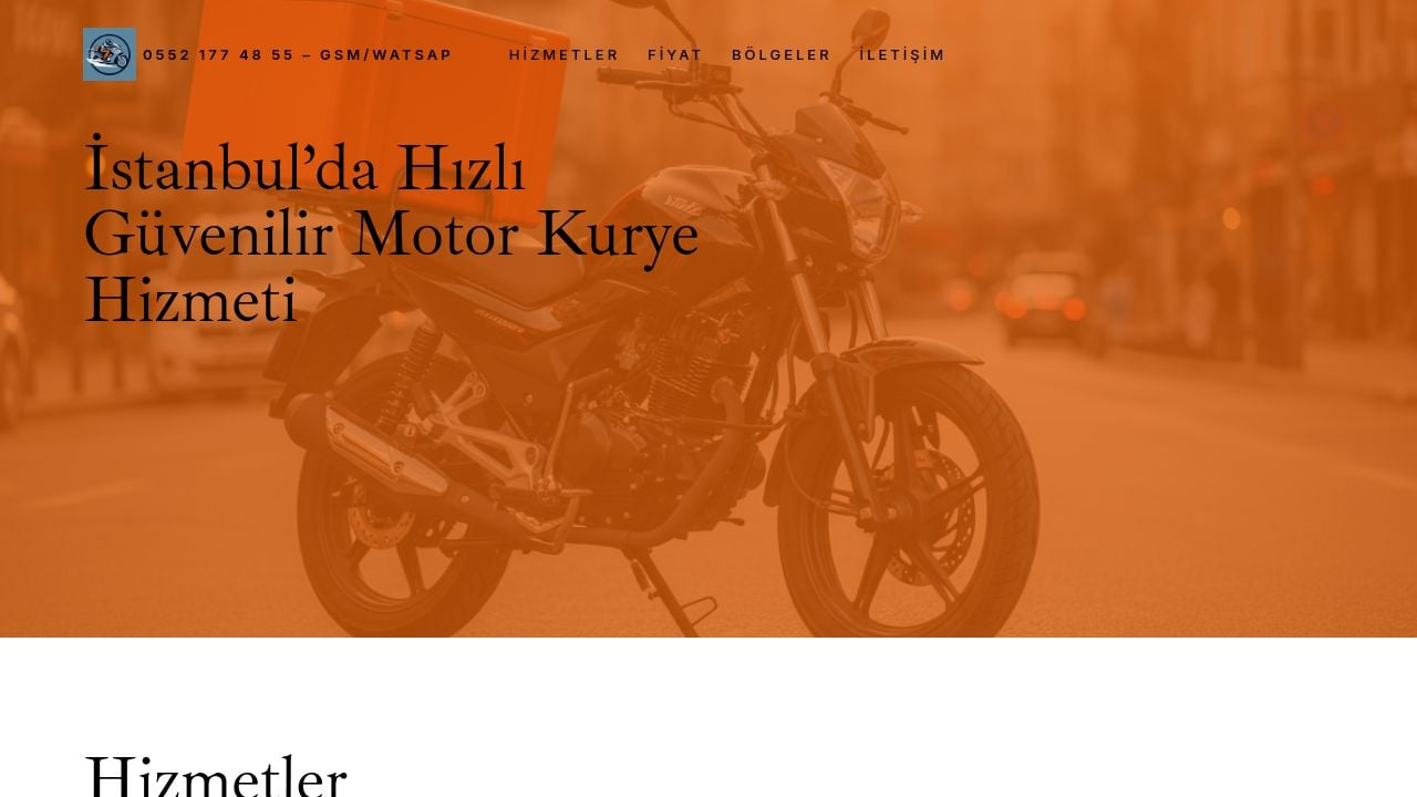 Screenshot of Gelmotorkurye.com