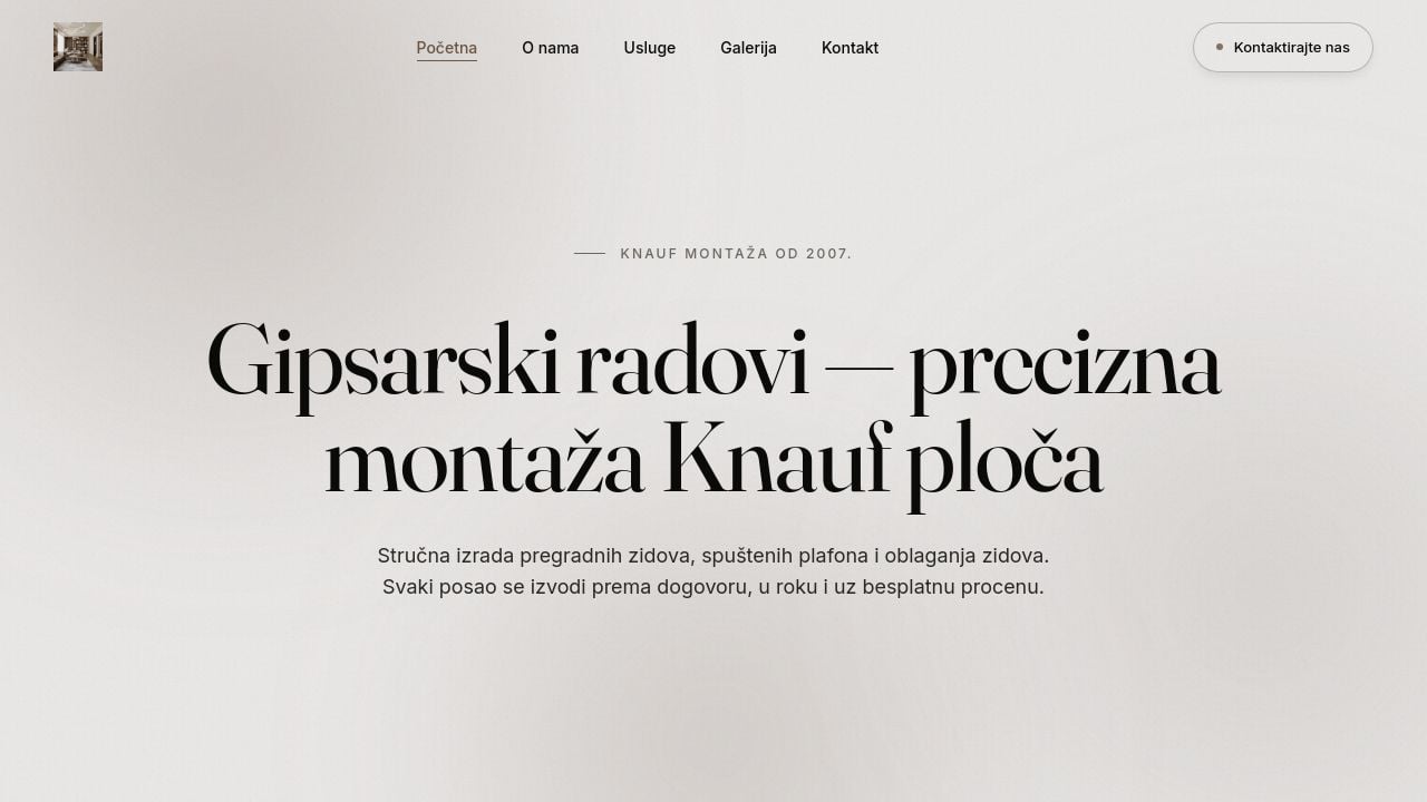 Screenshot of Gipsaniradovi81.com
