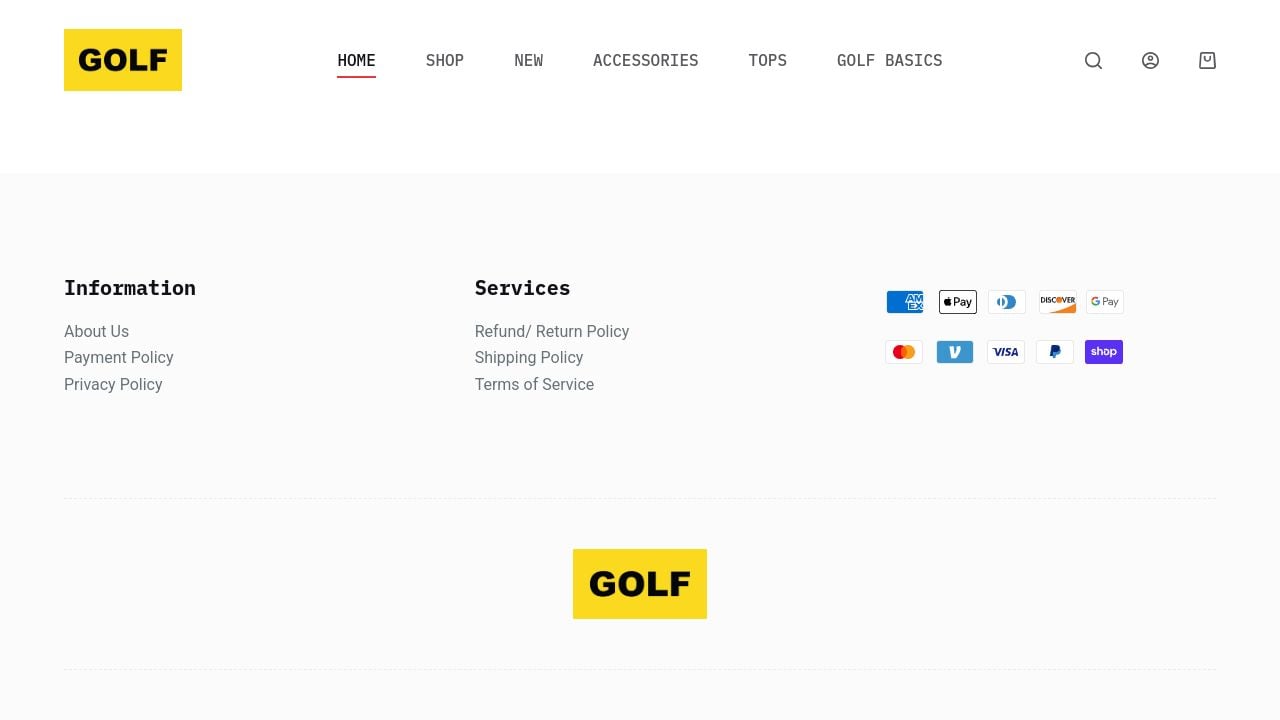 Screenshot of Golfwangattire.com