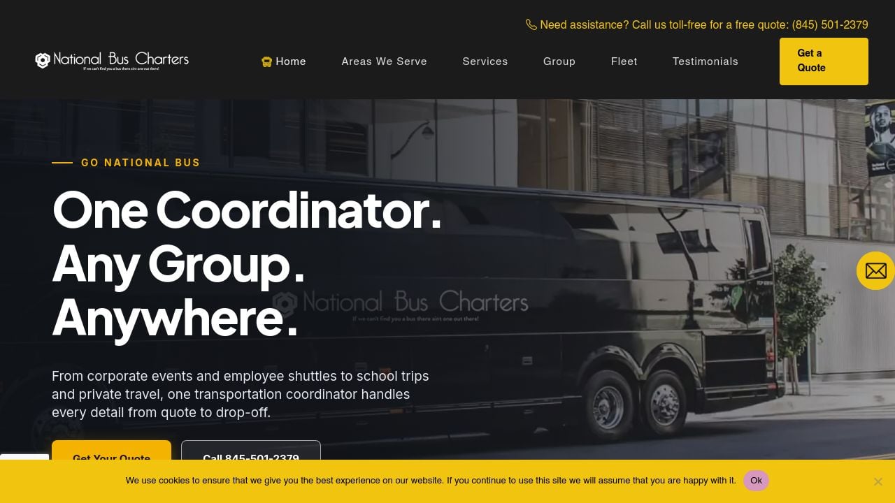 Screenshot of Gonationalbus.com