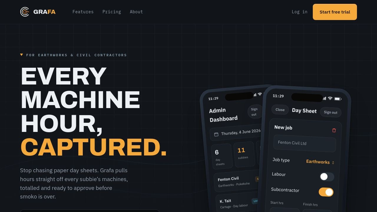 Screenshot of Grafa.co.nz