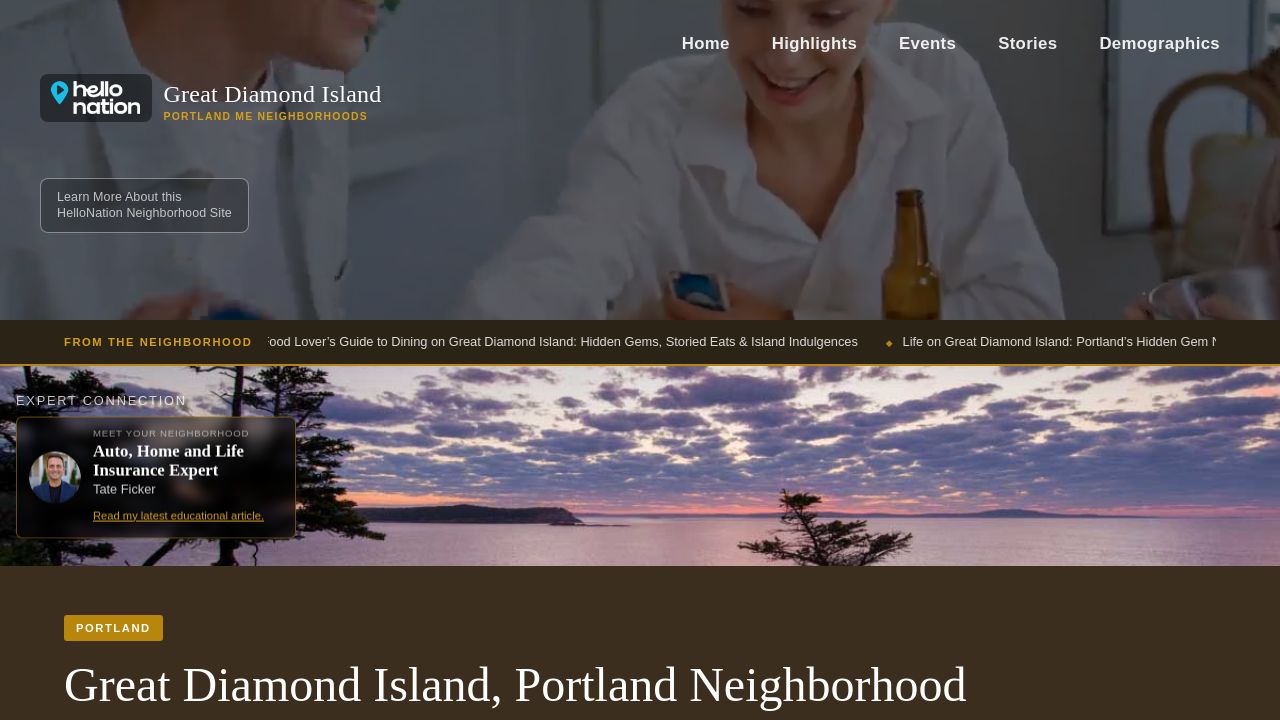 Screenshot of Greatdiamondislandportlandneighborhood.org