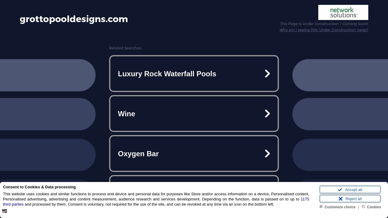 Screenshot of Grottopooldesigns.com