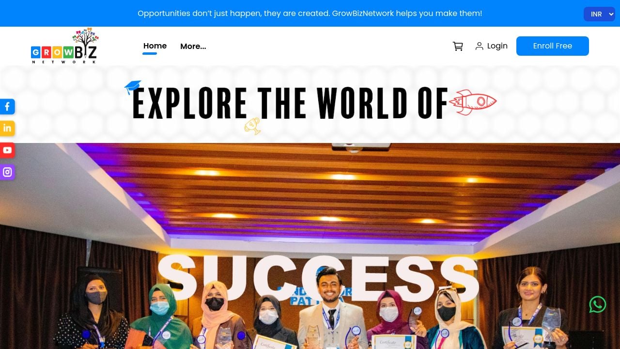 Screenshot of Growbiznetwork.com