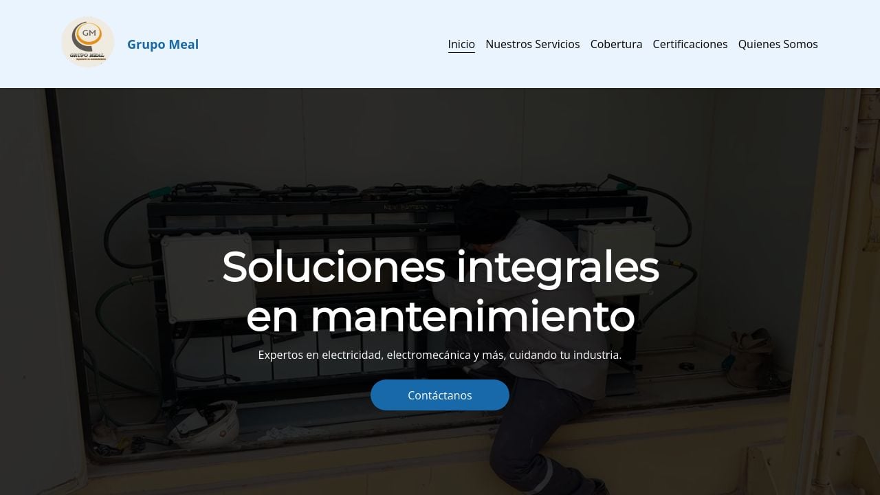 Screenshot of Grupomeal.com