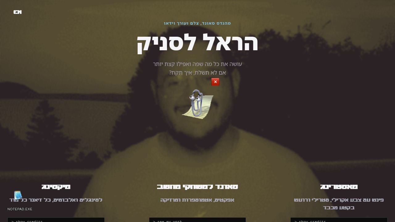 Screenshot of Harellesnick.com
