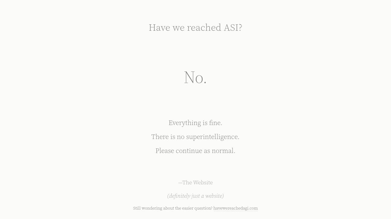 Screenshot of Havewereachedasi.com