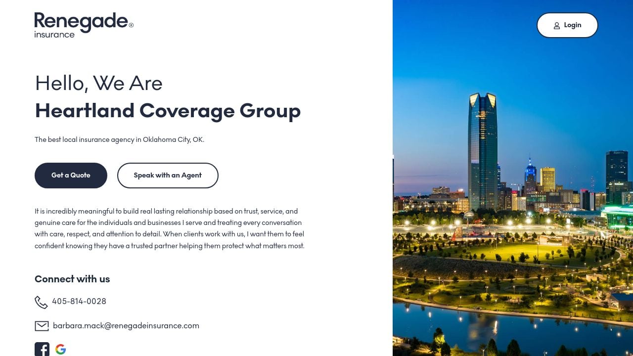 Screenshot of Heartlandcoveragegroup.com