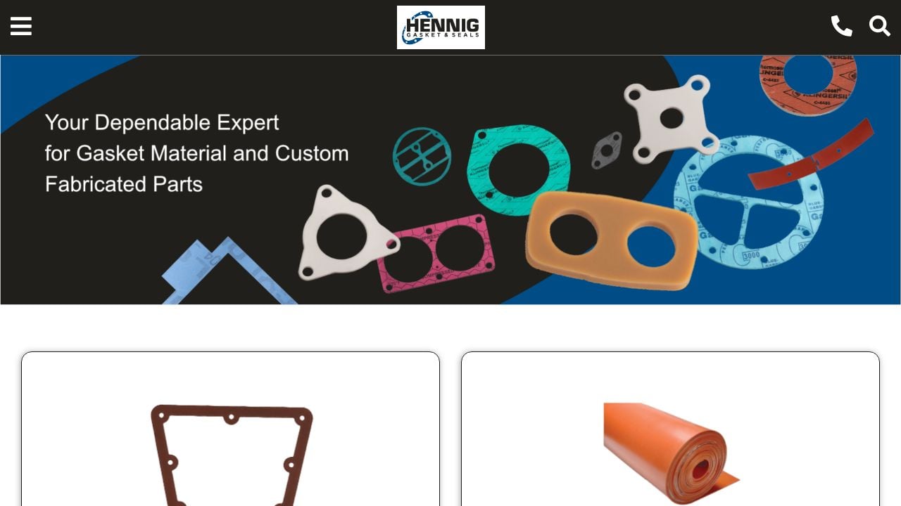 Screenshot of Henniggaskets.com