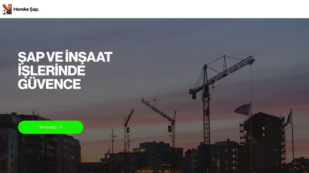 Screenshot of Herekeinsaat.com