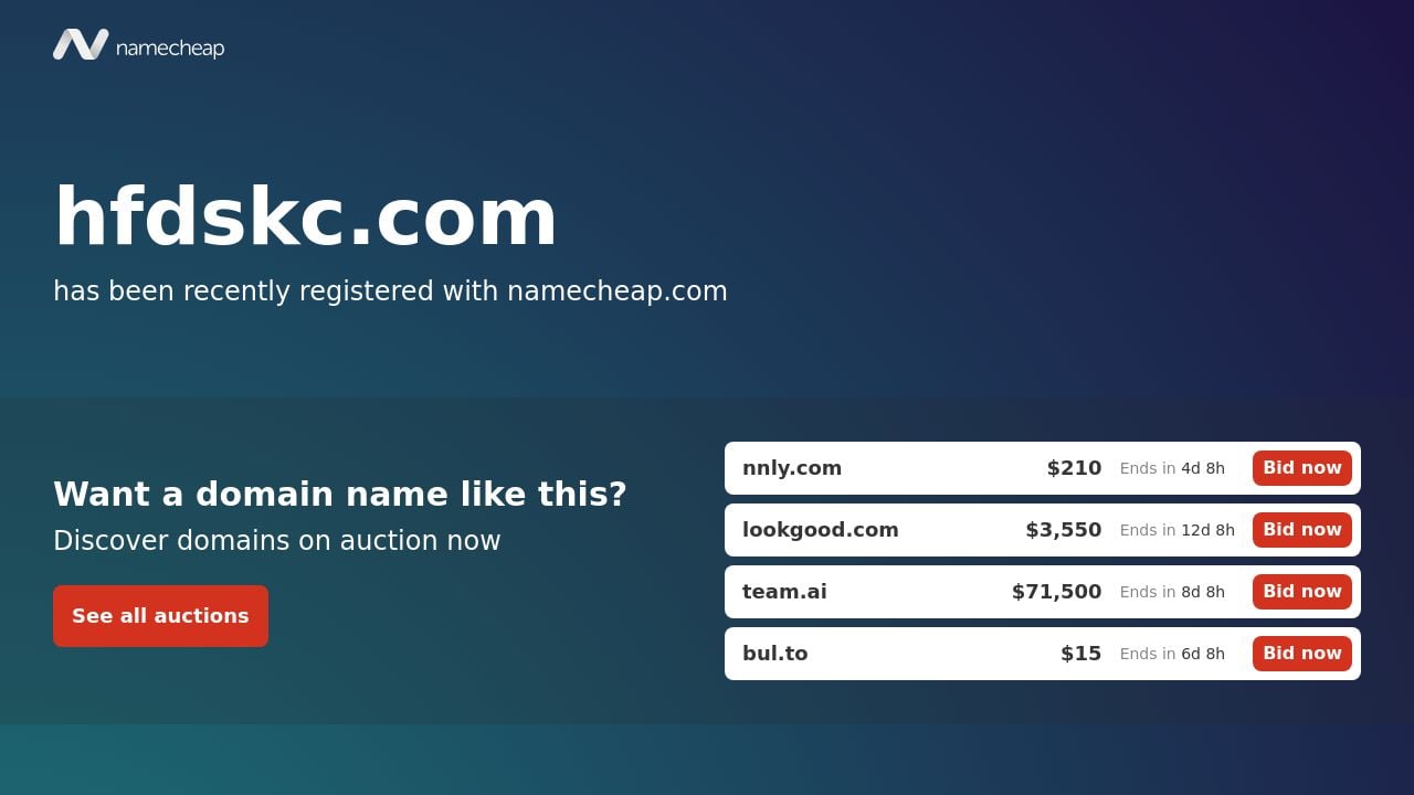 Screenshot of Hfdskc.com