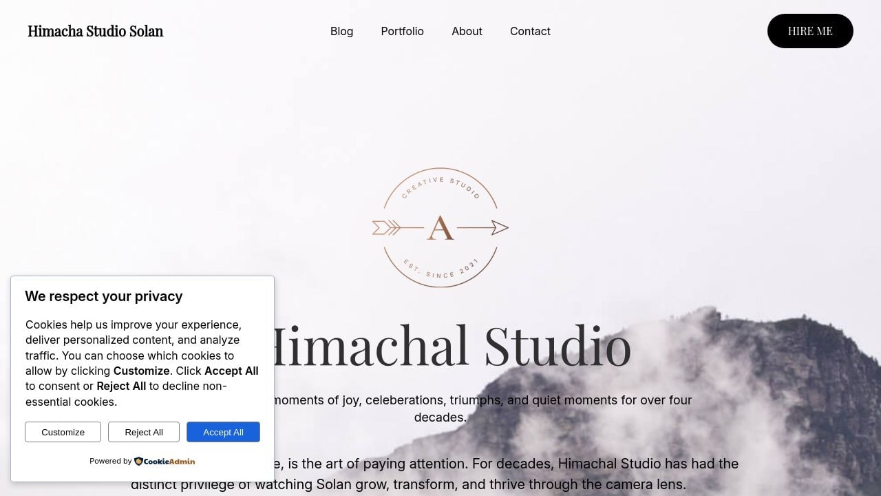 Screenshot of Himachalstudio.com