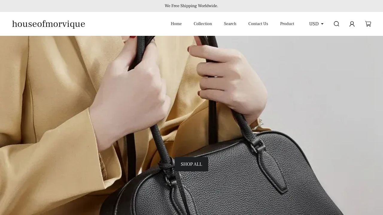Screenshot of Houseofmorvique.com