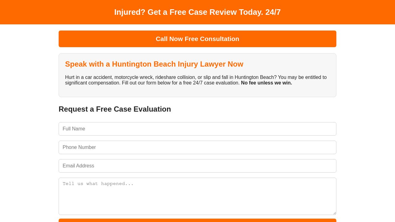 Screenshot of Huntingtonbeachpersonalinjury.com