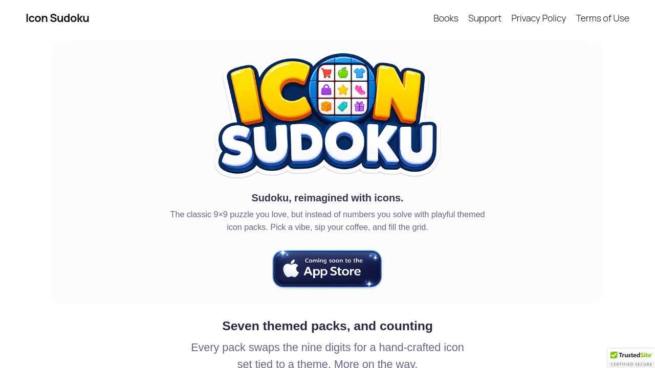 Screenshot of Iconsudoku.com