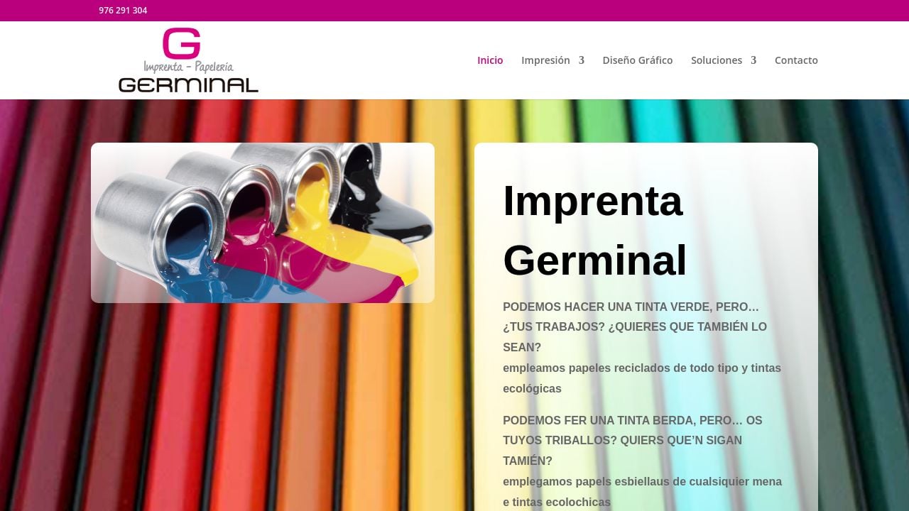 Screenshot of Imprentagerminal.com