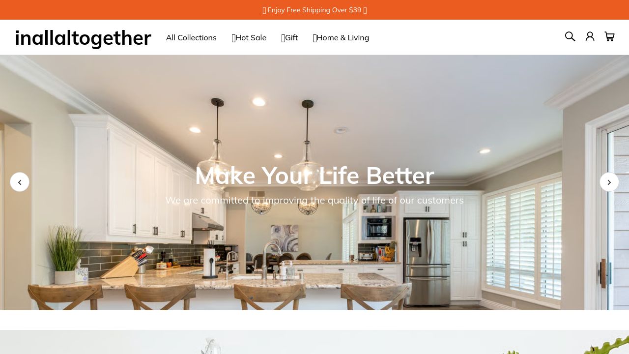 Screenshot of Inallaltogether.com