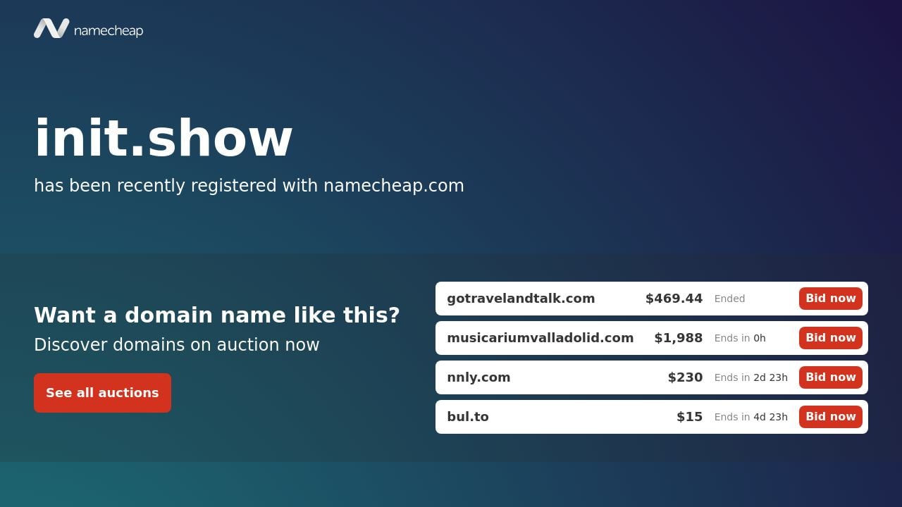 Screenshot of Init.show