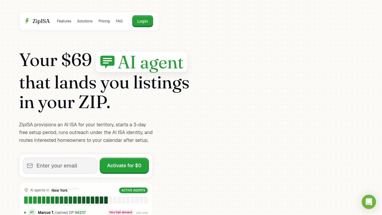 Screenshot of Isamachine.com