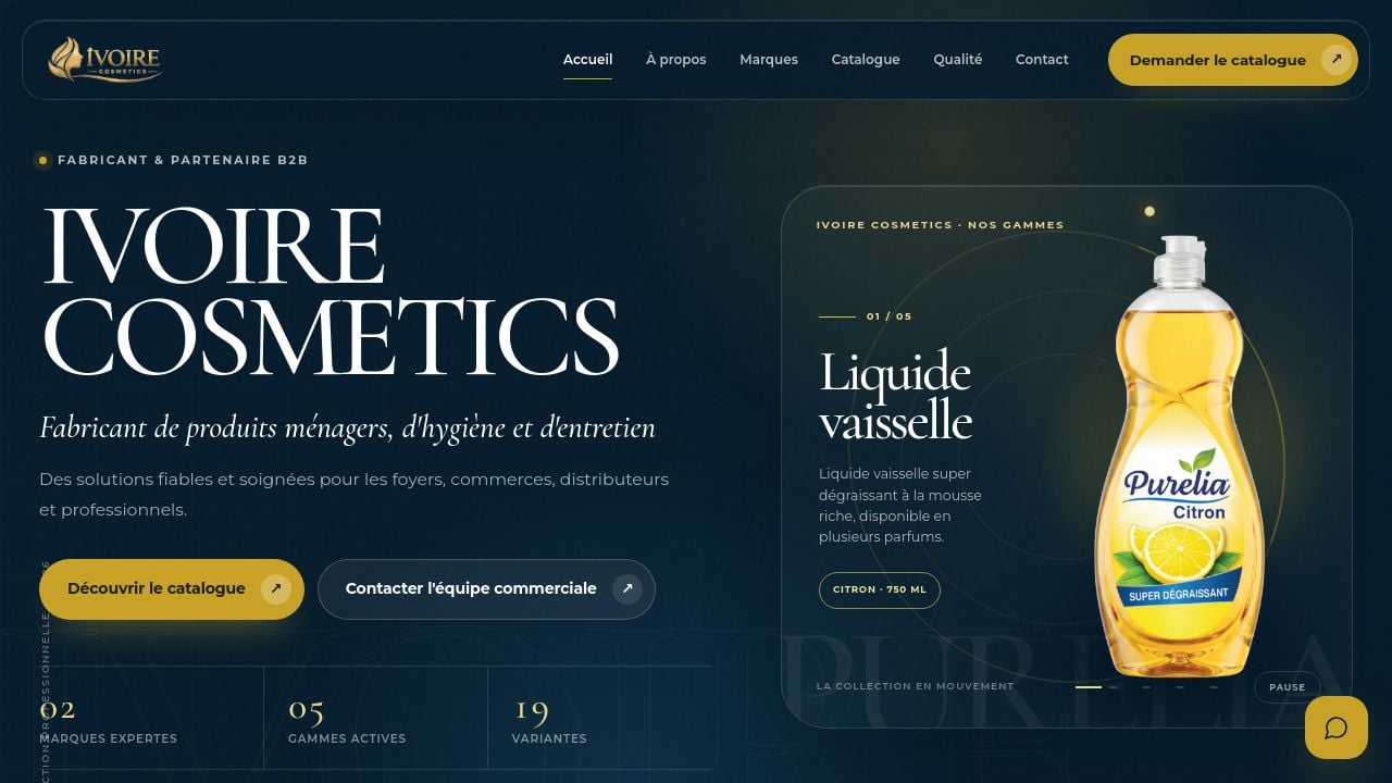 Screenshot of Ivoirecosmetics.com