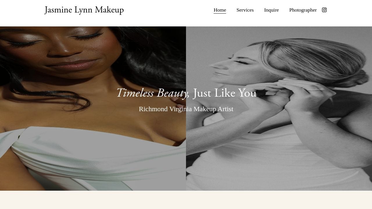 Screenshot of Jasminelynnmakeup.com
