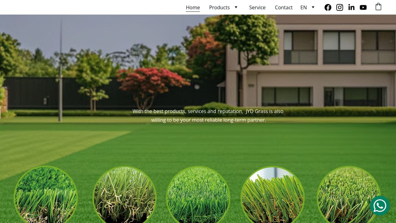 Screenshot of Jieyuandagrass.com