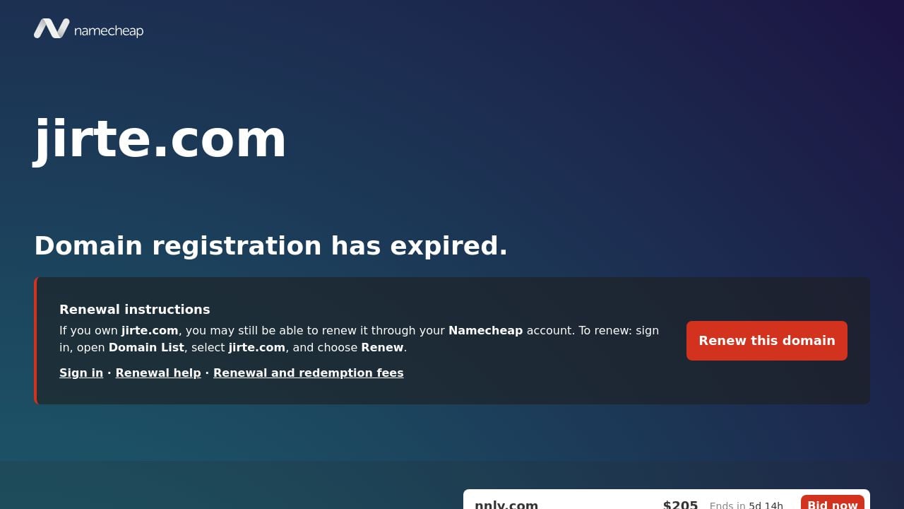 Screenshot of Jirte.com