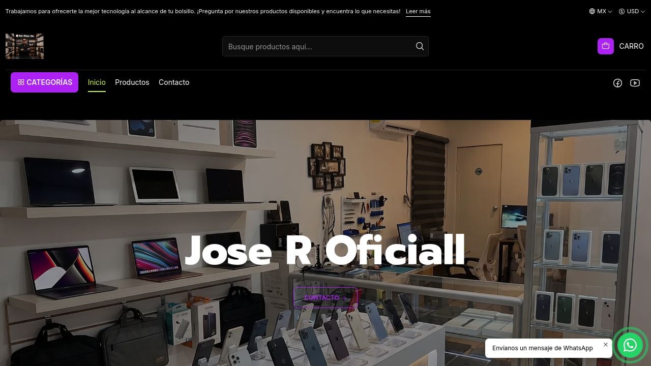 Screenshot of Joserstore.com