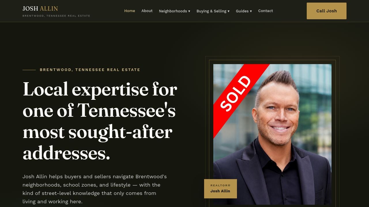 Screenshot of Joshallinhomes.com