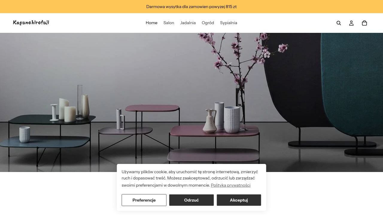 Screenshot of Kagunohirofuji.com