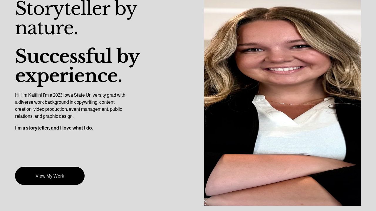 Screenshot of Kaitlinjoywille.com