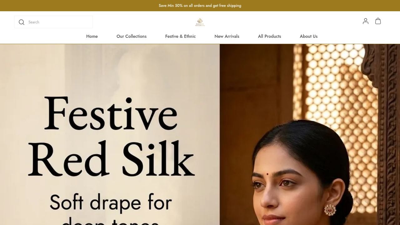 Screenshot of Kaniyaas.com