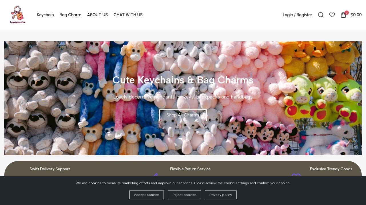 Screenshot of Keychainvibe.com