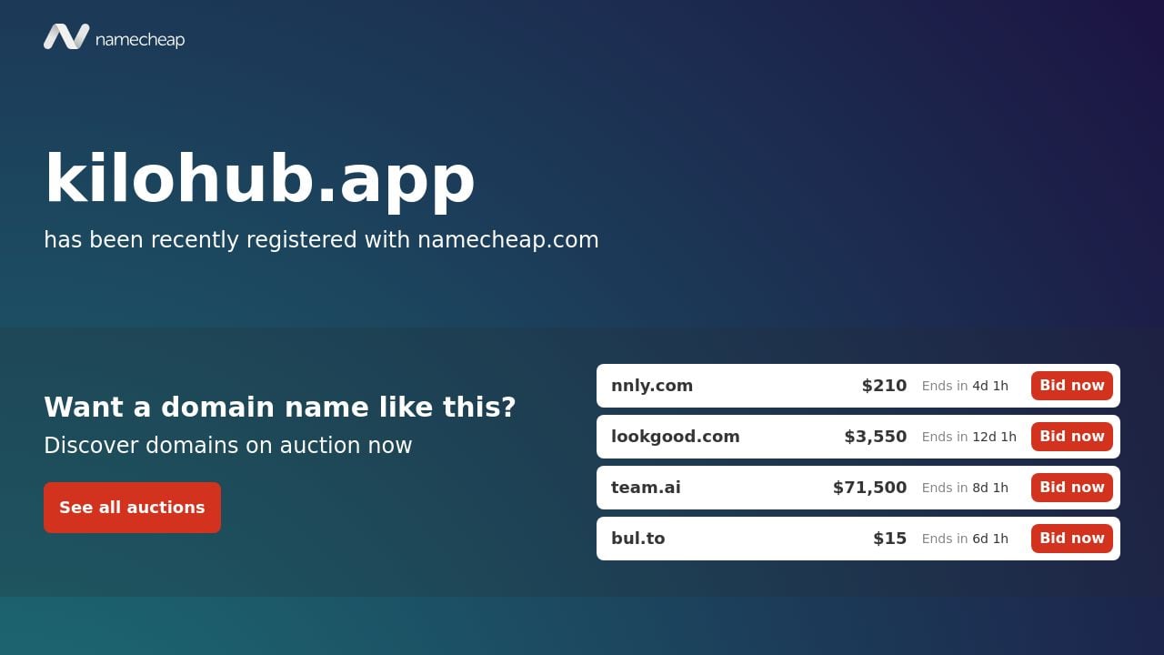 Screenshot of Kilohub.app