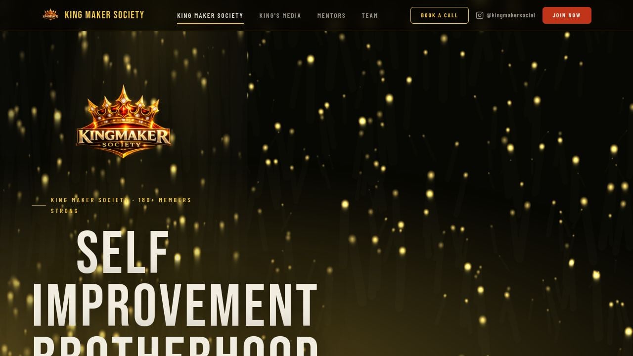Screenshot of Kingmakersociety.org