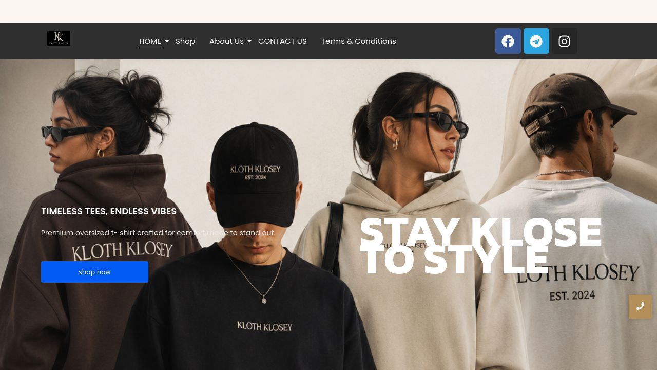 Screenshot of Klothklosey.com