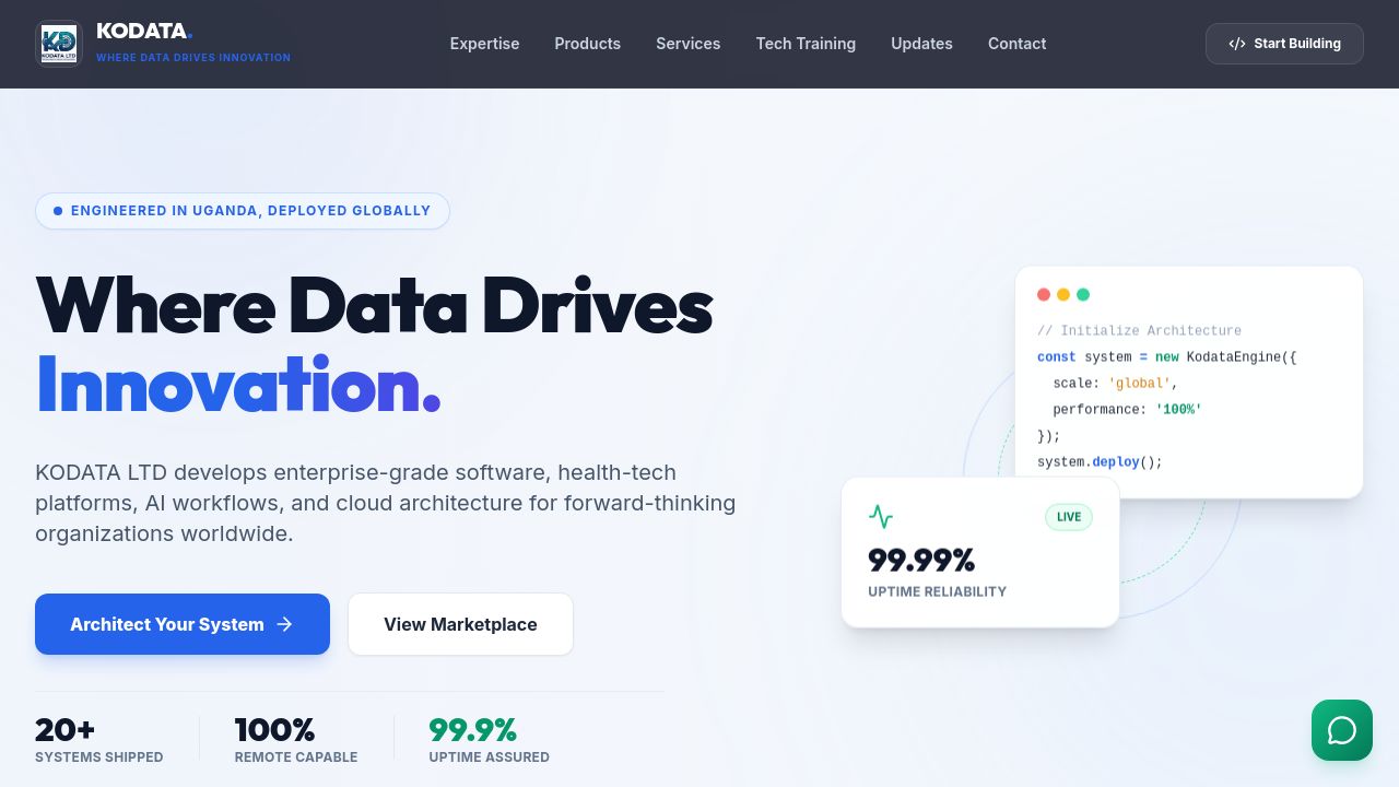 Screenshot of Kodataltd.org