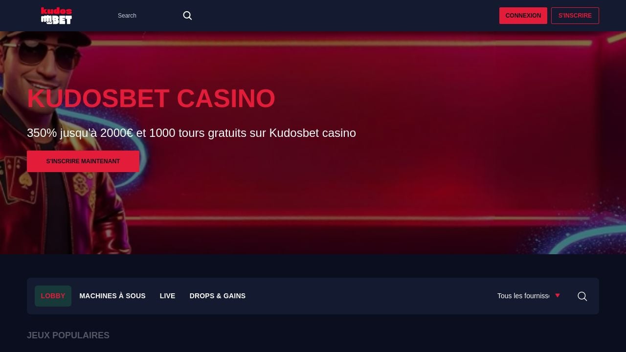 Screenshot of Kudos-bet.live