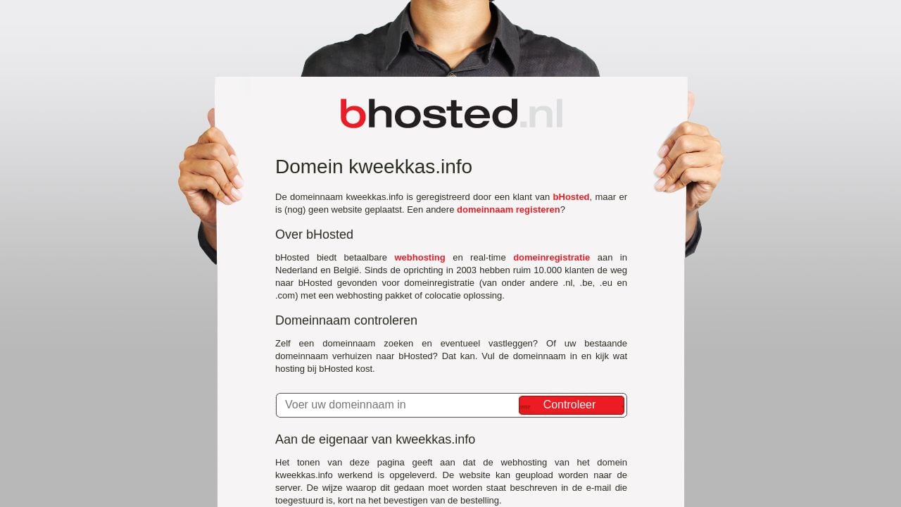 Screenshot of Kweekkas.info