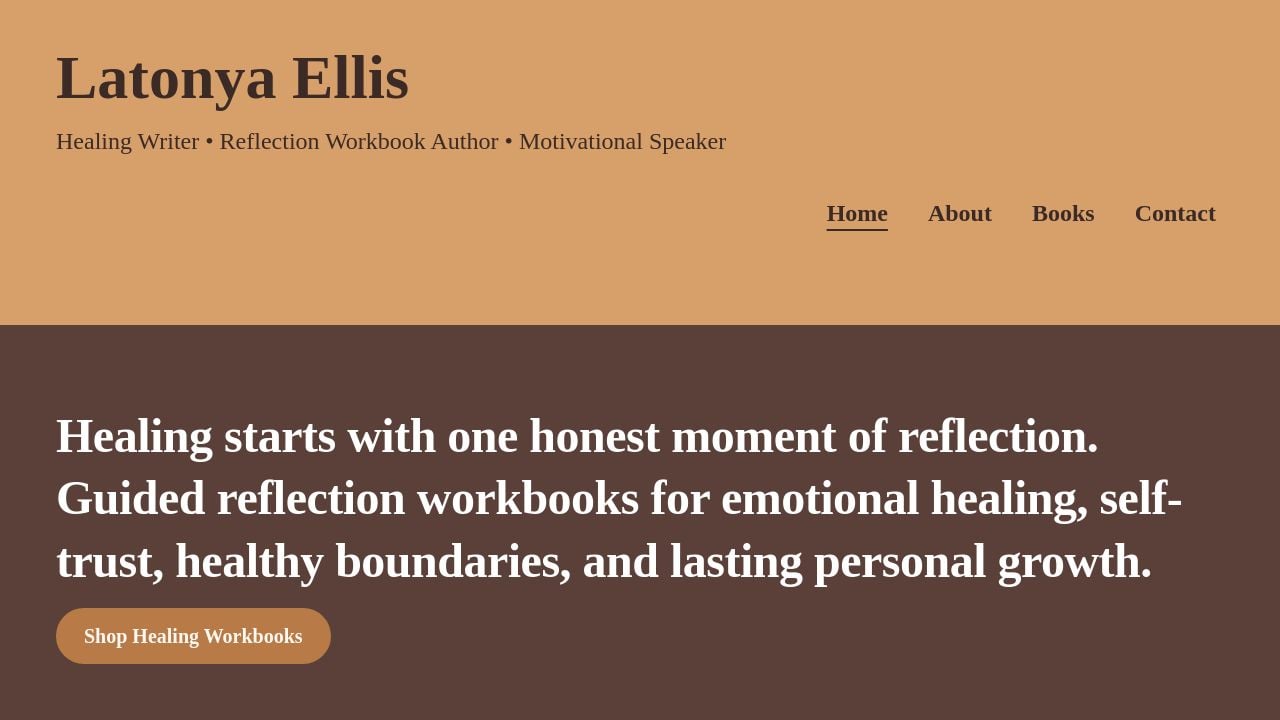 Screenshot of Latonyaellis.com