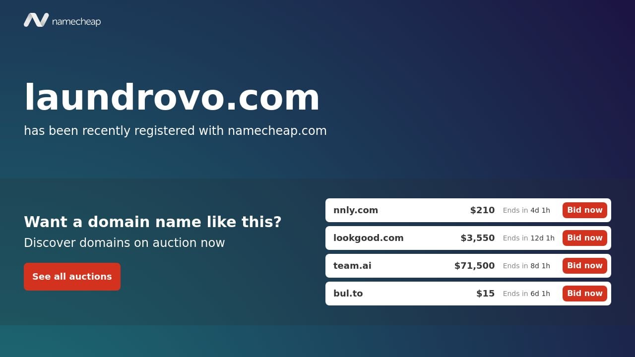 Screenshot of Laundrovo.com