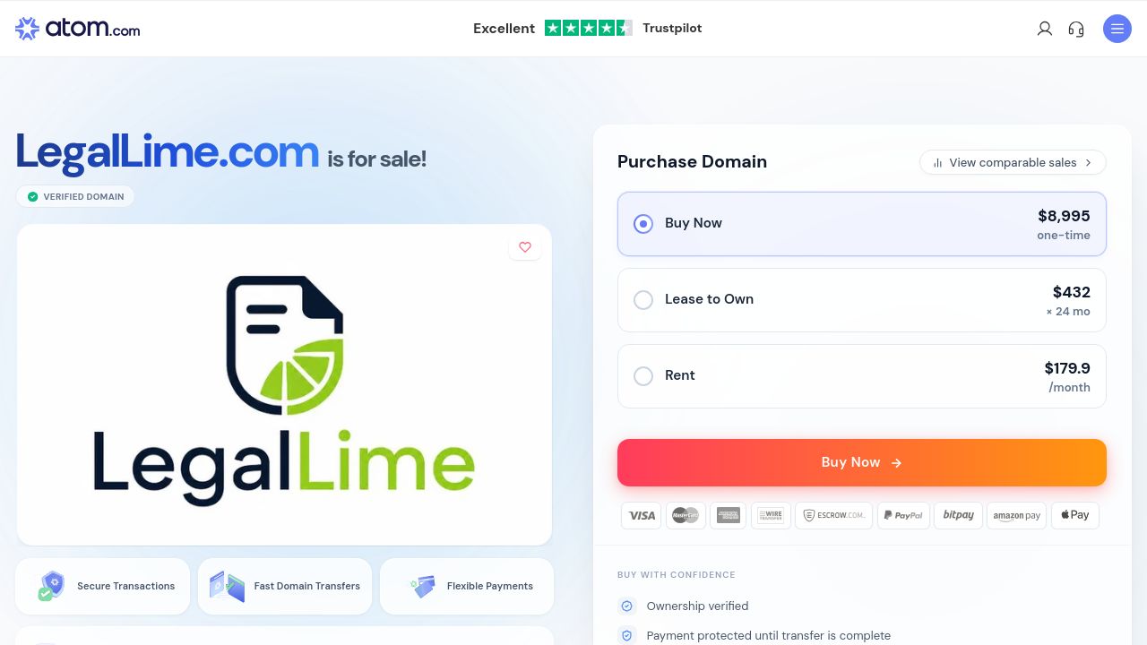 Screenshot of Legallime.com