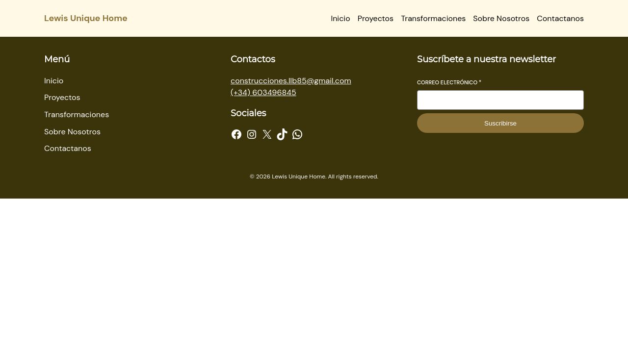 Screenshot of Lewisuniquehome.com