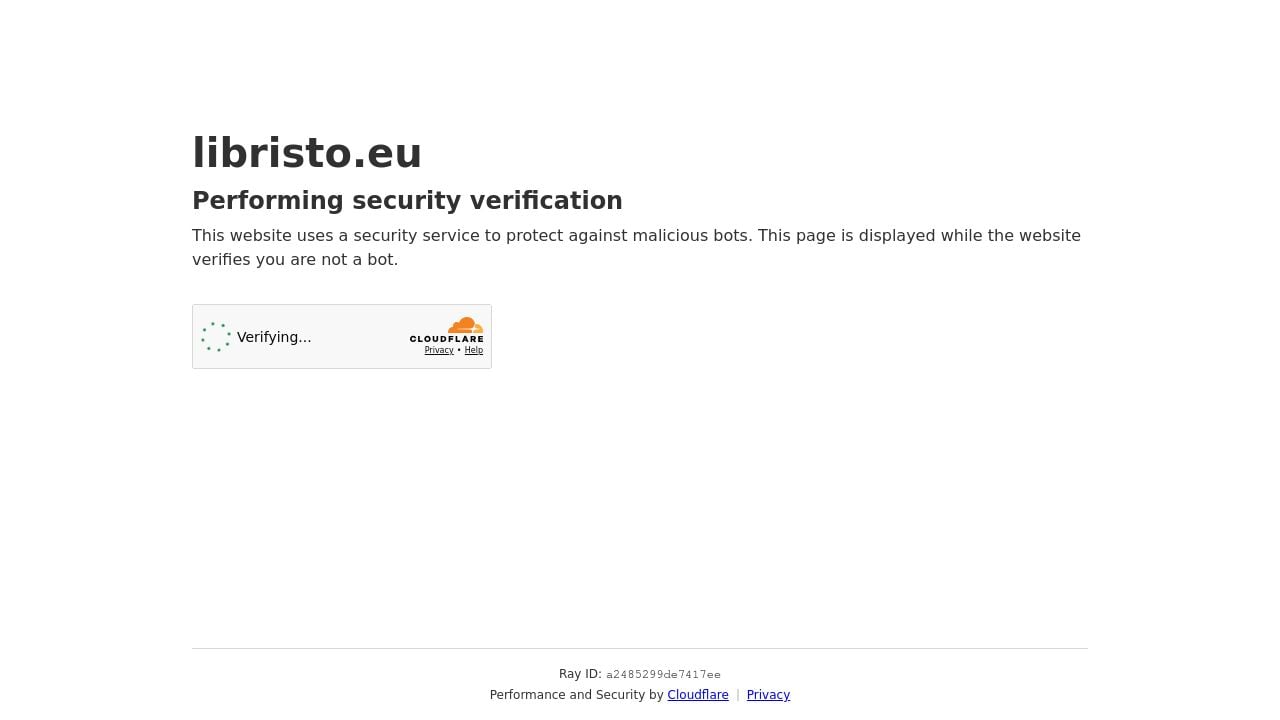 Screenshot of Libristo.eu