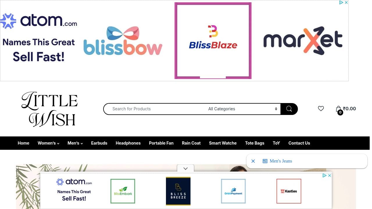 Screenshot of Littlewish.in