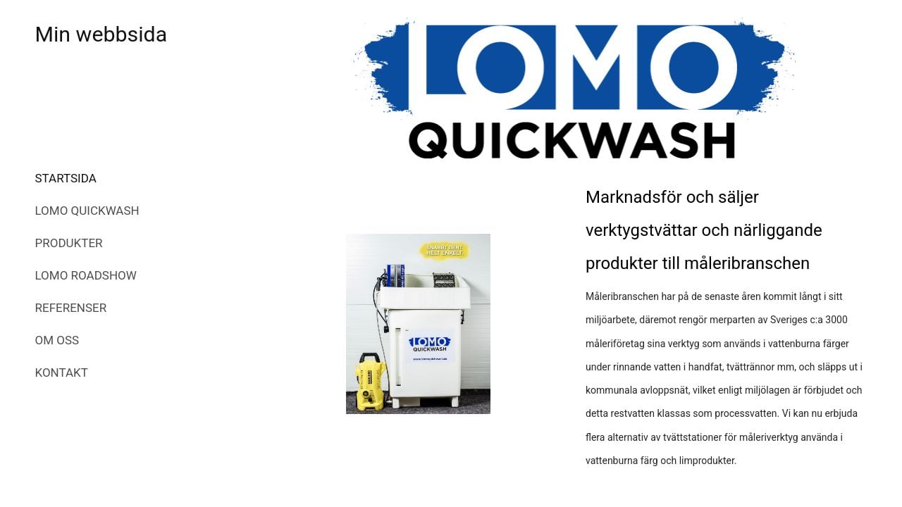 Screenshot of Lomoquickwash.com